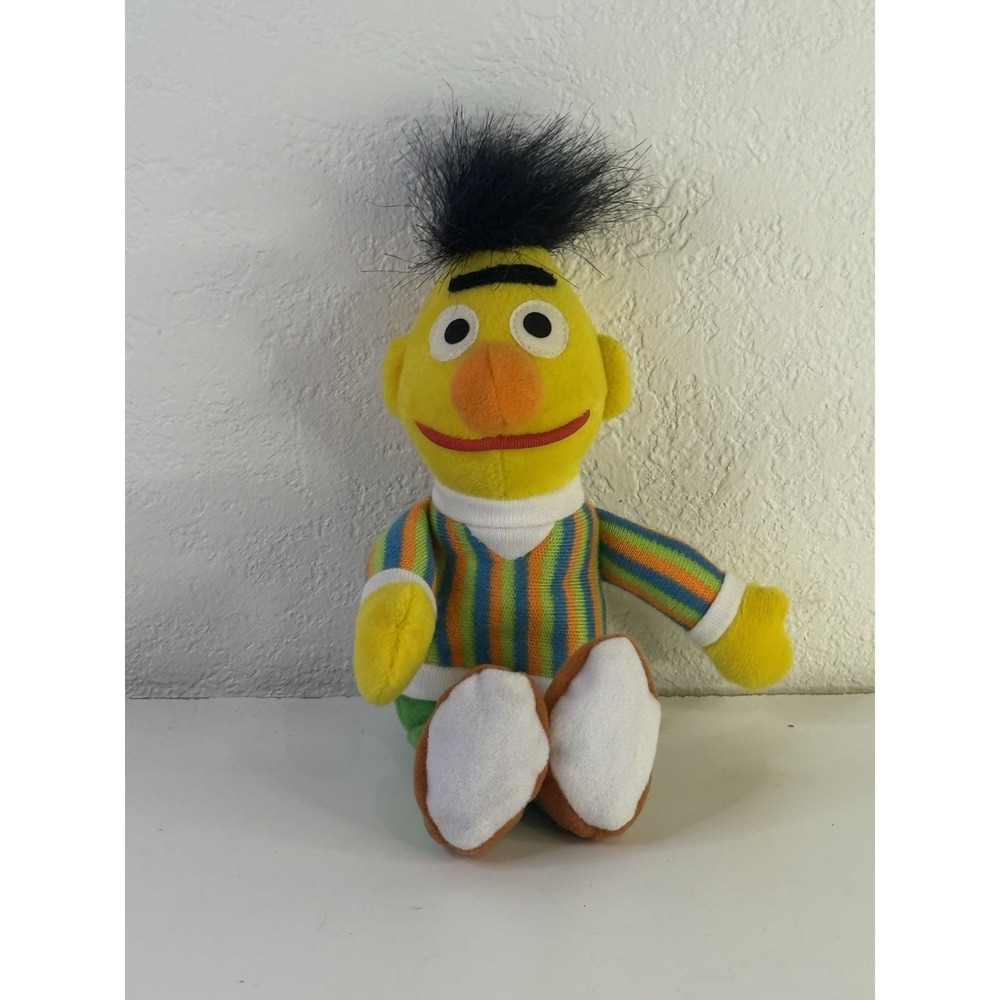Sesame Street BERT Bean Bag Plush Tyco Preschool Toys Jim Henson VTG 90s